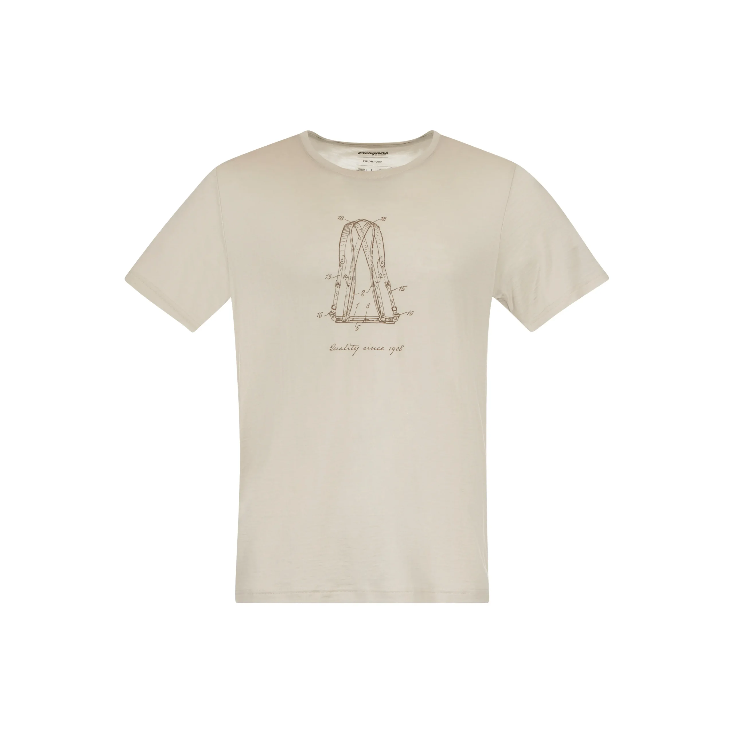 Graphic Wool Tee - Bergans