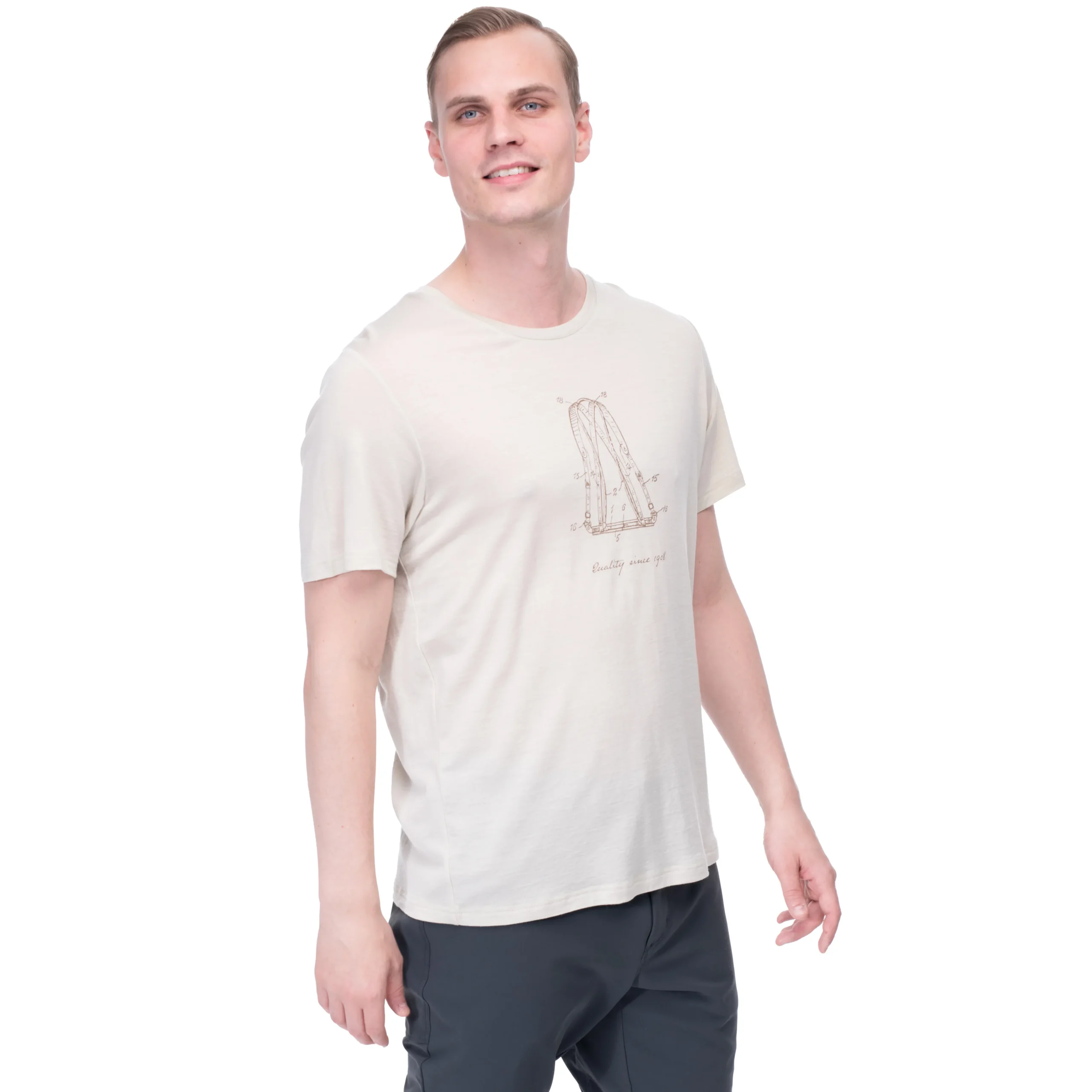 Graphic Wool Tee - Bergans