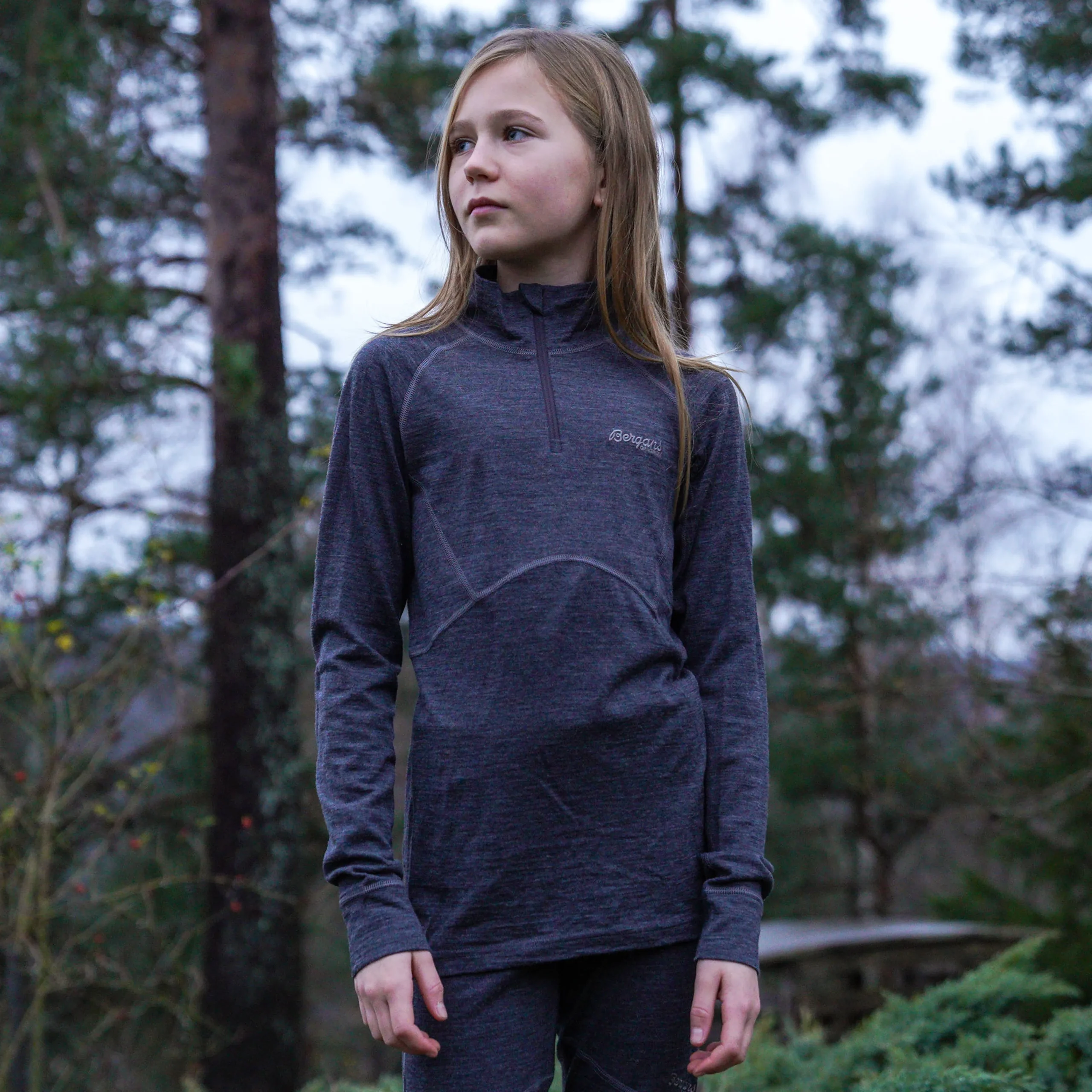 Inner:Pure Youth Half Zip - Bergans