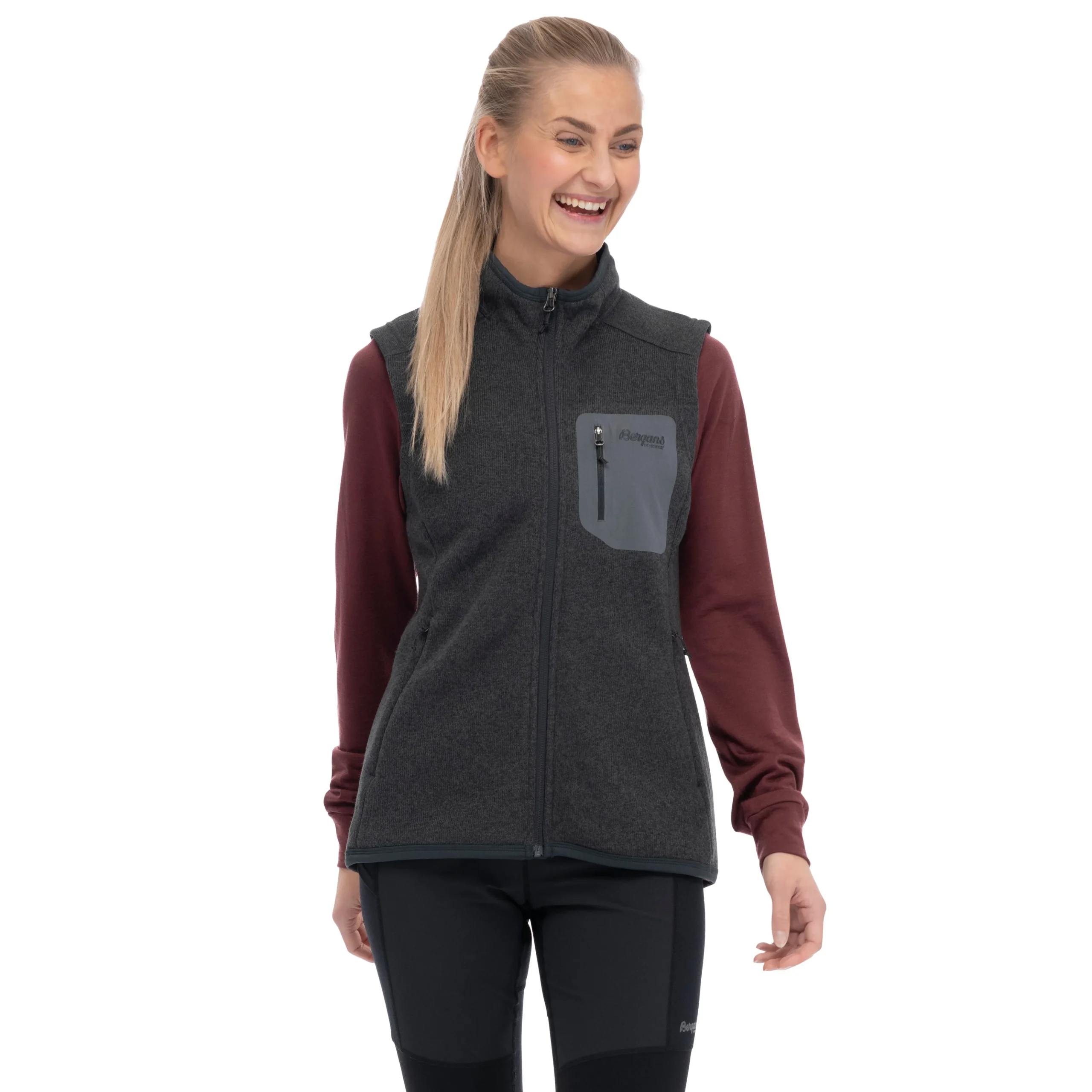 Kamphaug Knitted Vest Women - Bergans
