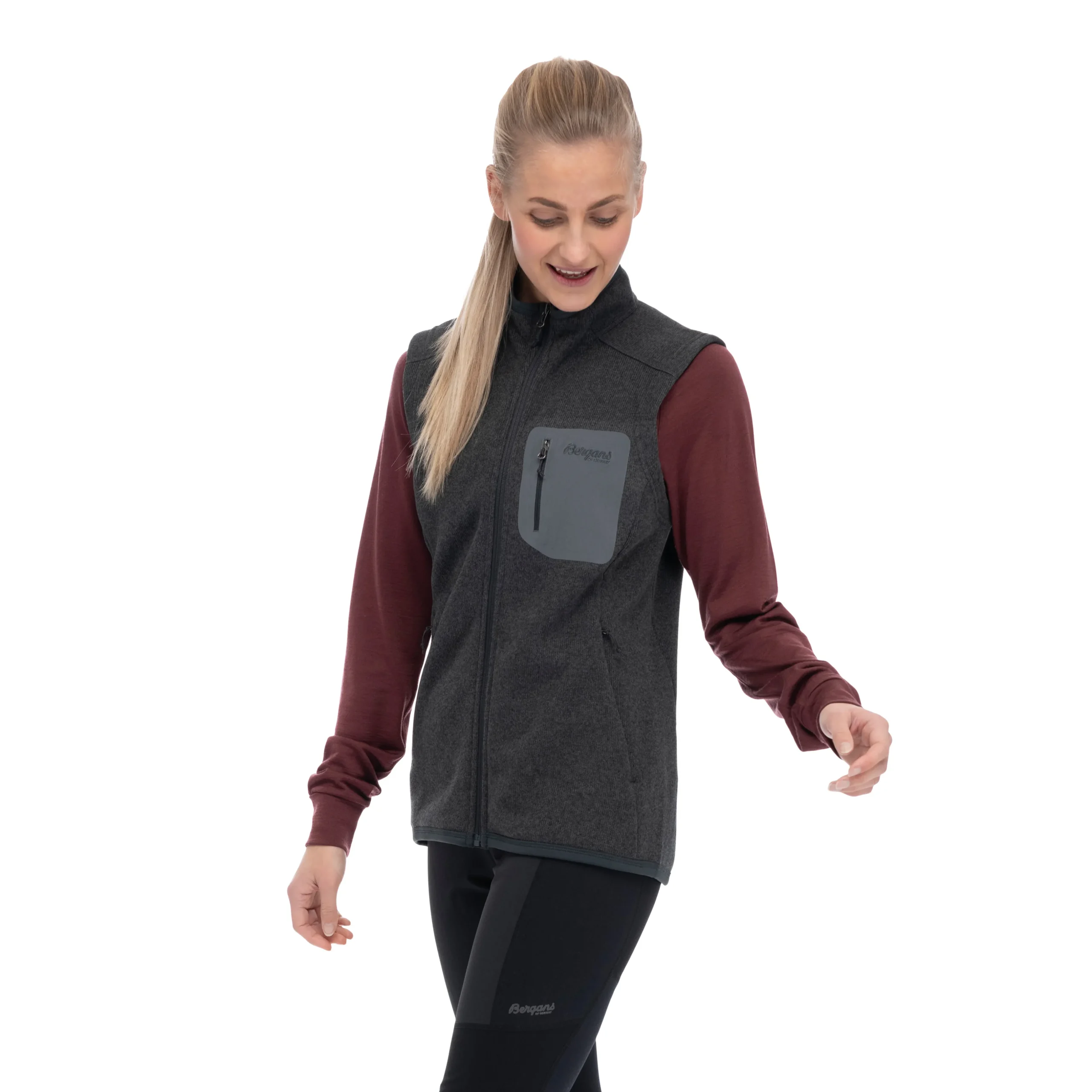 Kamphaug Knitted Vest Women - Bergans