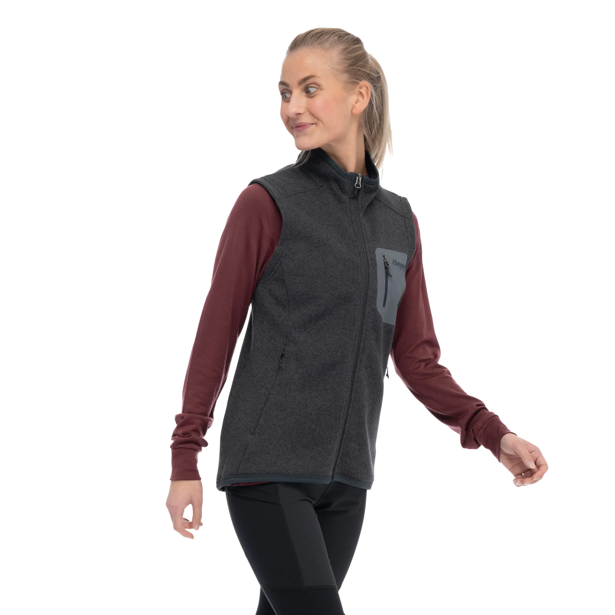 Kamphaug Knitted Vest Women - Bergans