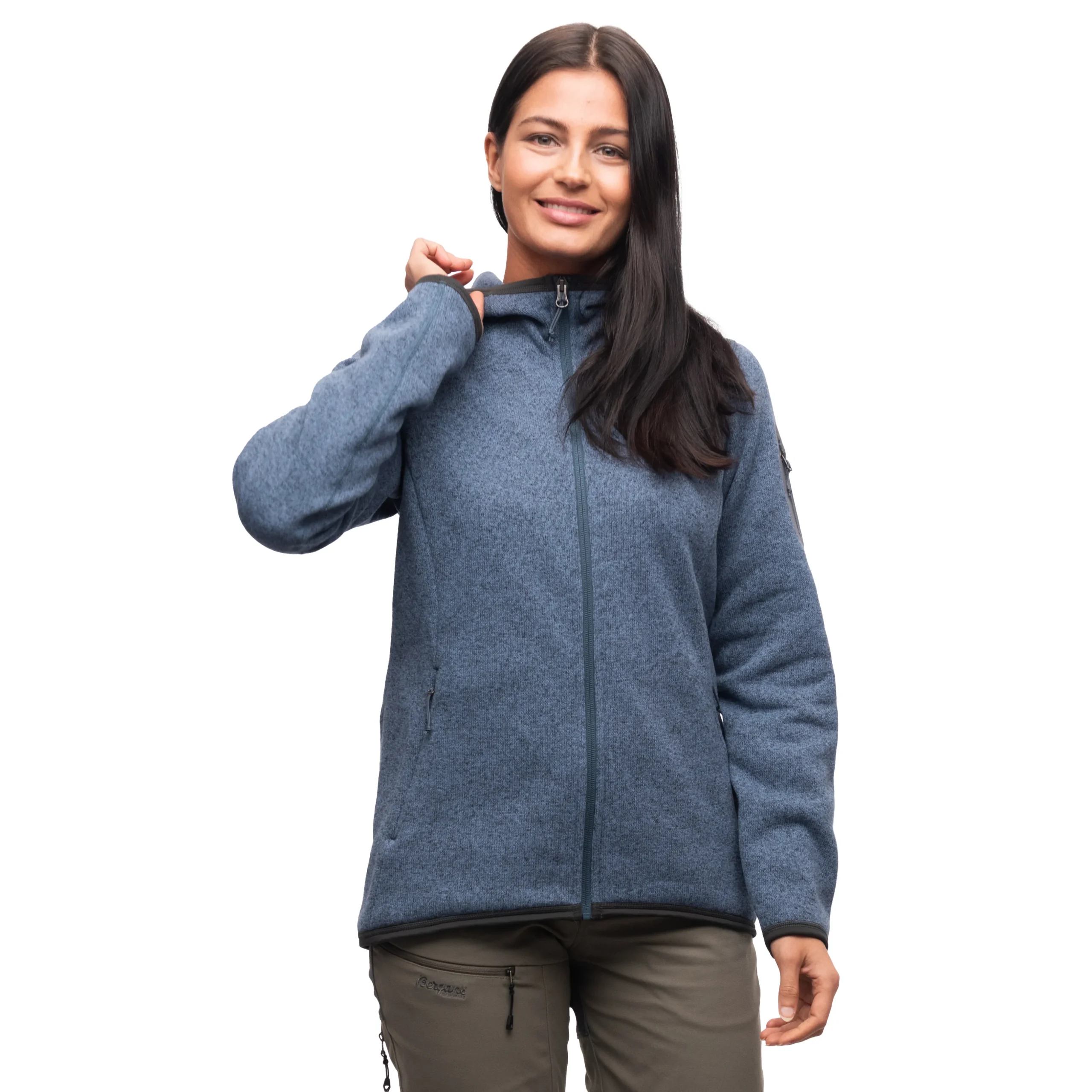 Kamphaug Knitted W Hoodie - Bergans