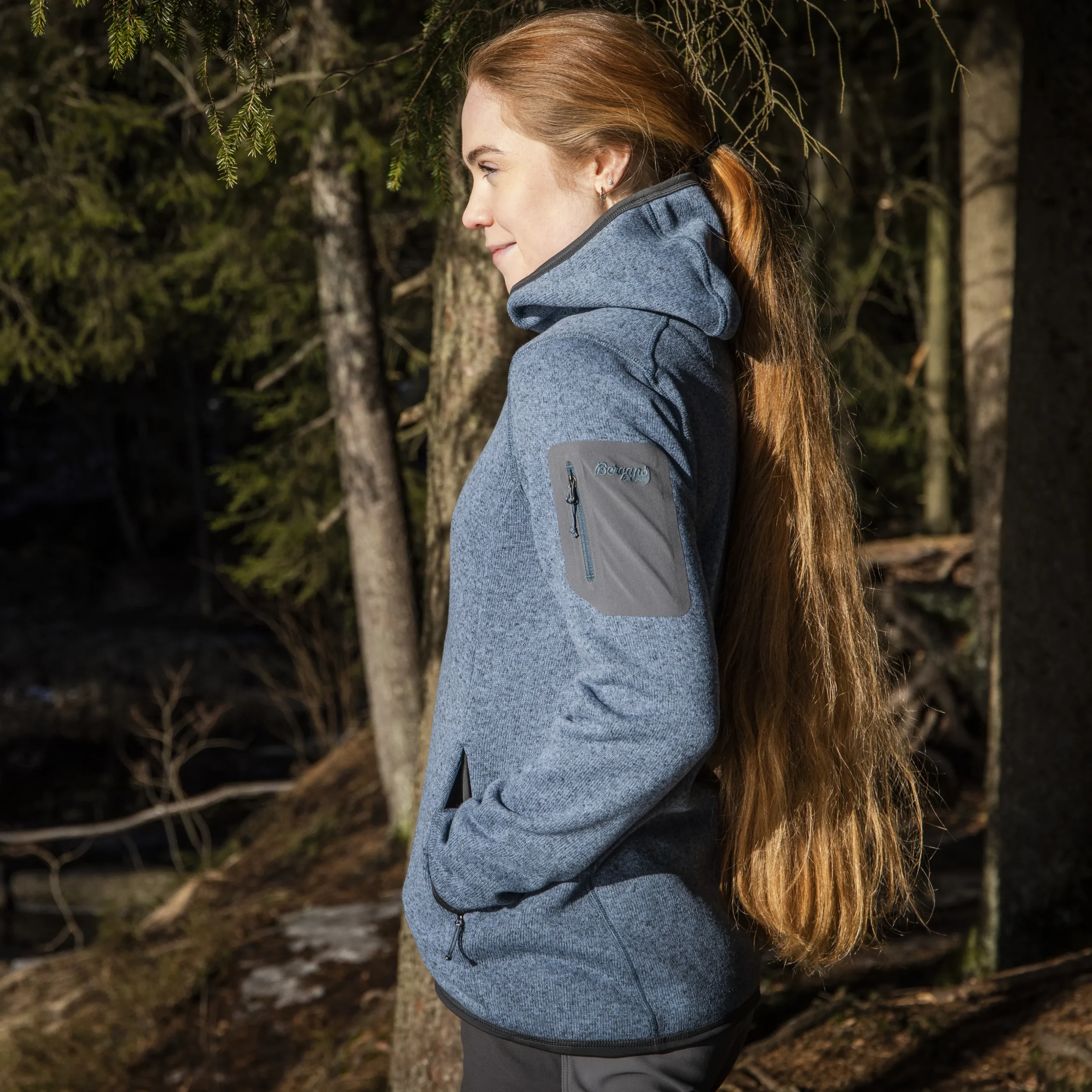 Kamphaug Knitted W Hoodie - Bergans