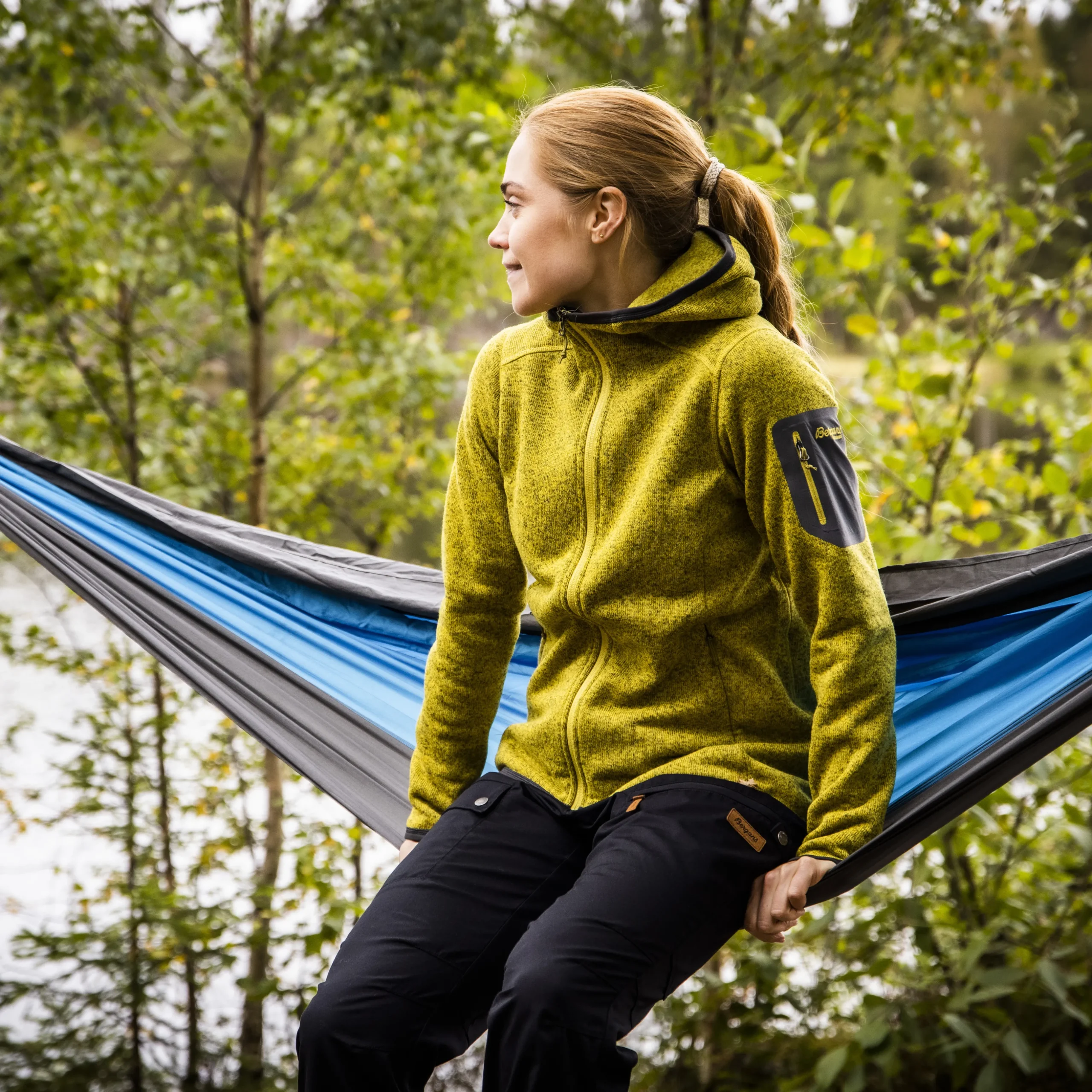 Kamphaug Knitted W Hoodie - Bergans