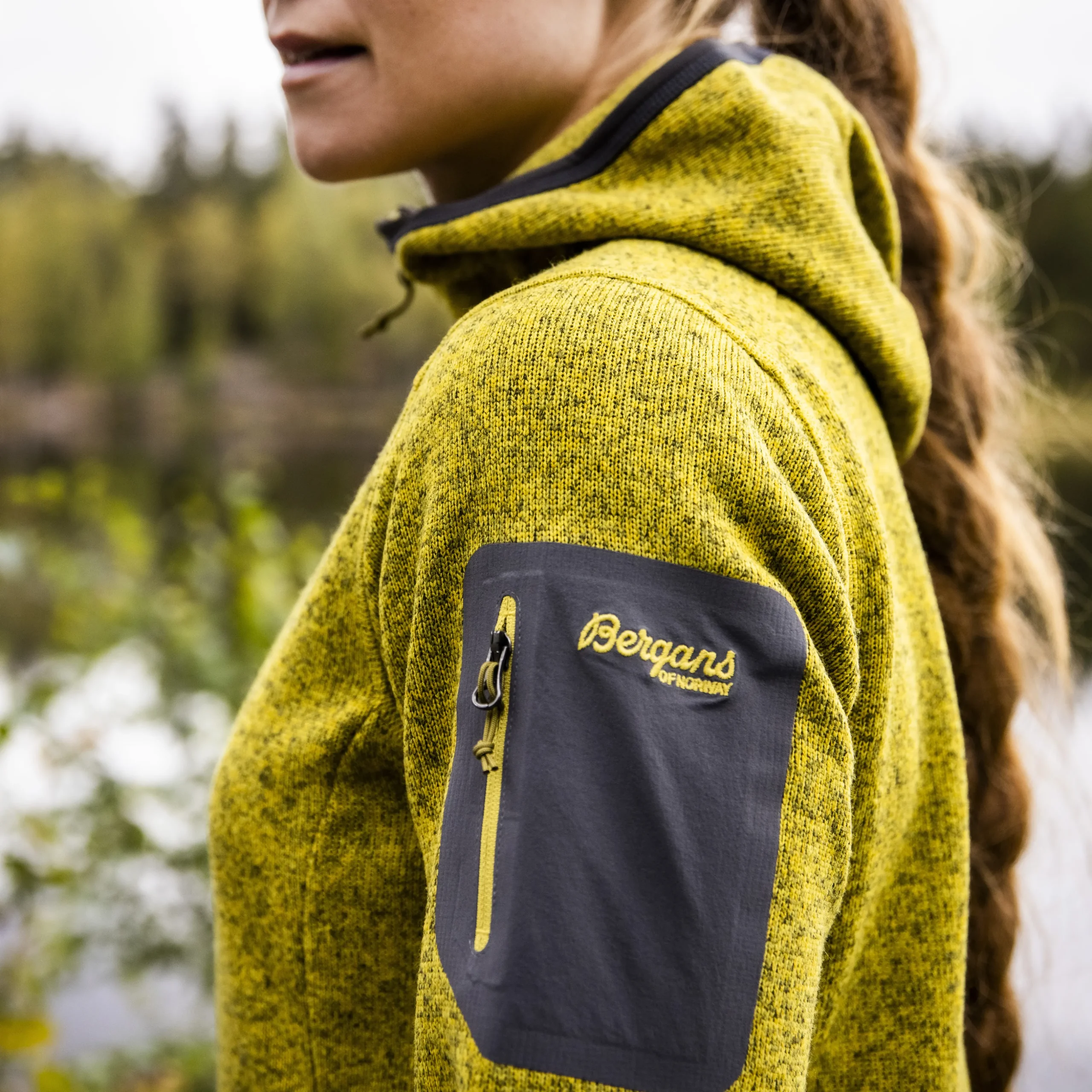 Kamphaug Knitted W Hoodie - Bergans