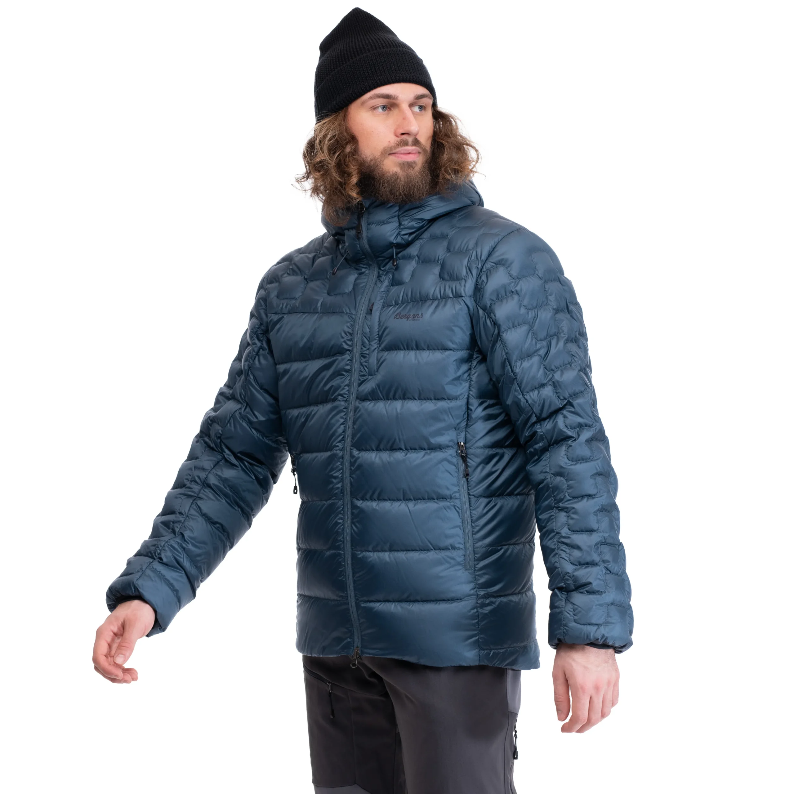 Magma Medium Down Jacket W/Hood Men - Bergans
