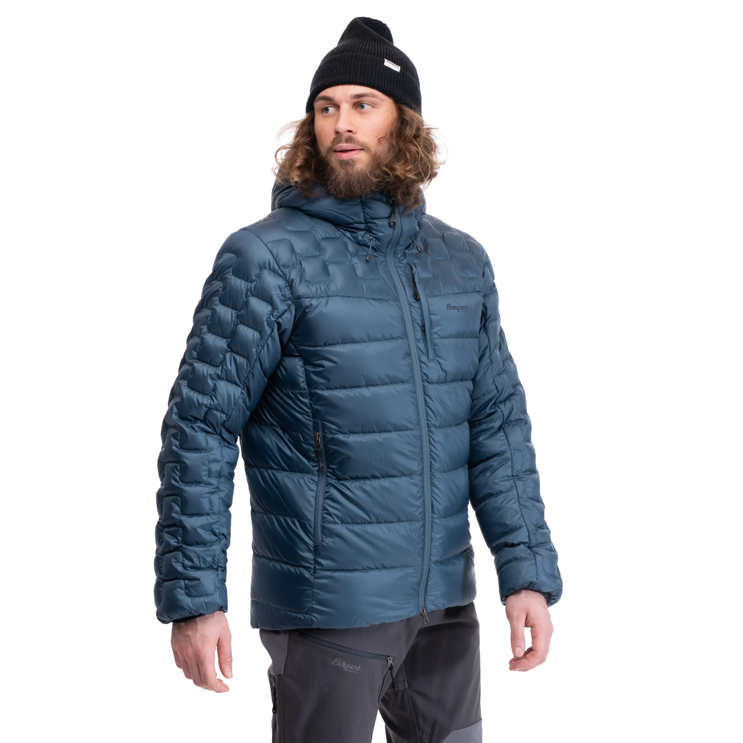 Magma Medium Down Jacket W/Hood Men - Bergans