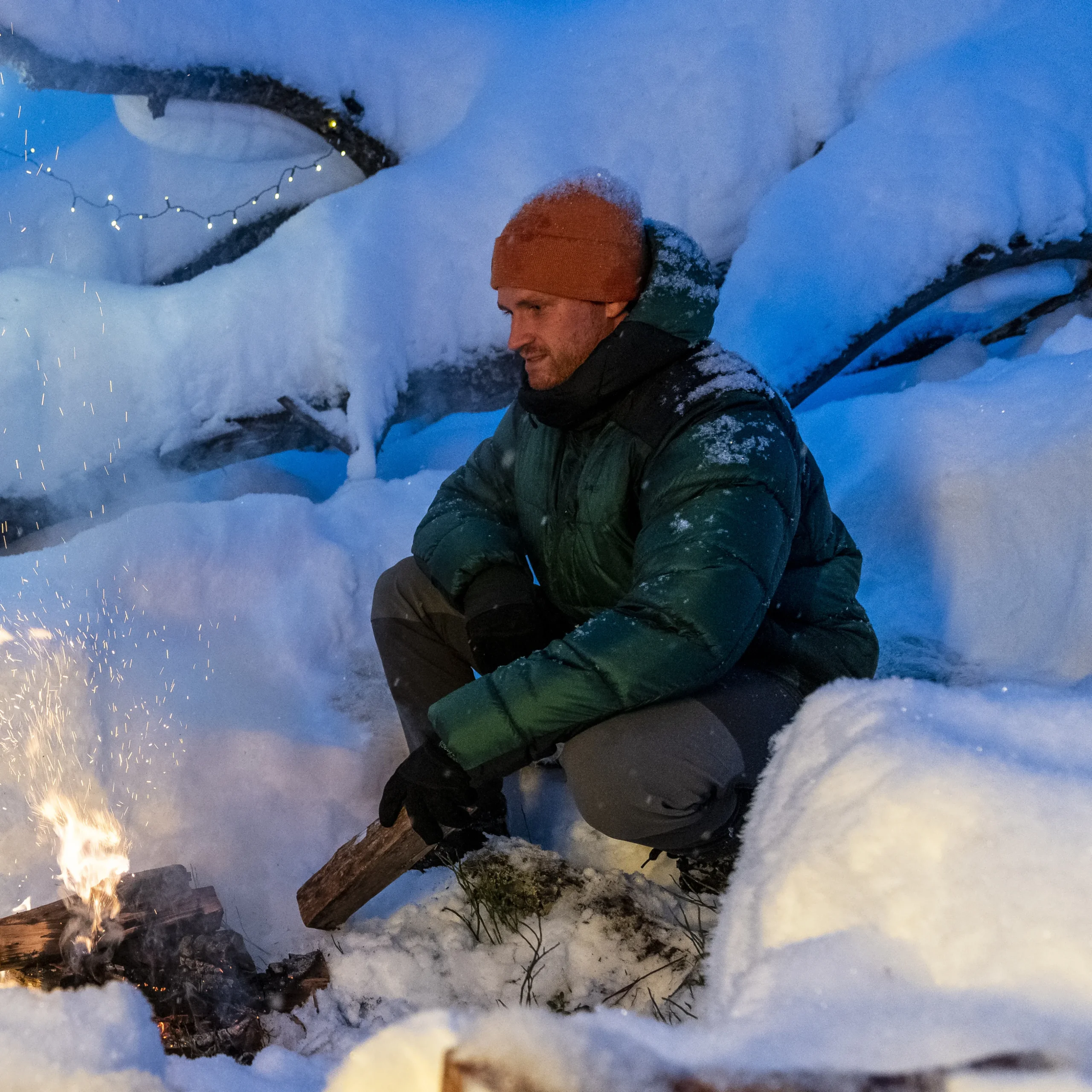 Magma Warm Down Jacket W/Hood Men - Bergans